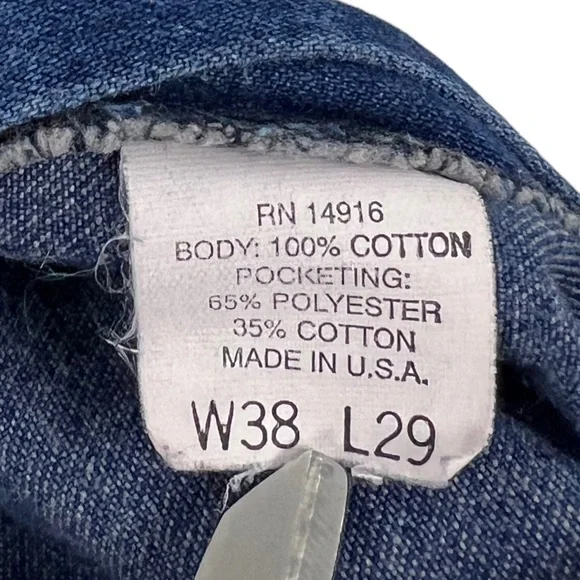 Vintage Pointer Brand Low Back Bib Overalls Mens 38 X 25 Blue